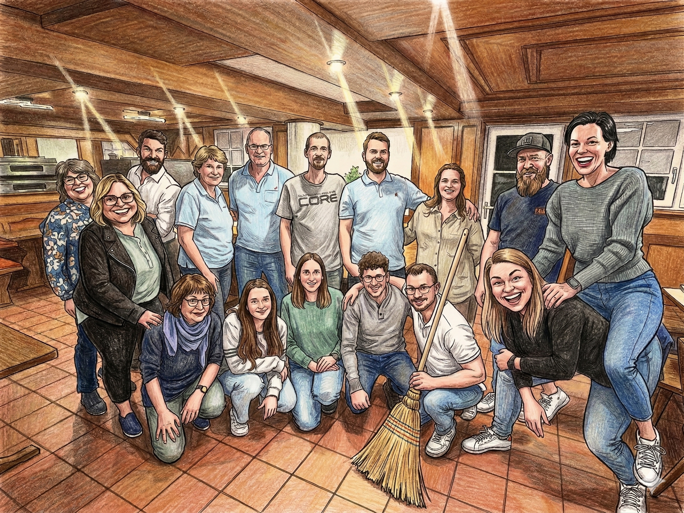 Die Theatergruppe AachThurLand – Comic-Illustration